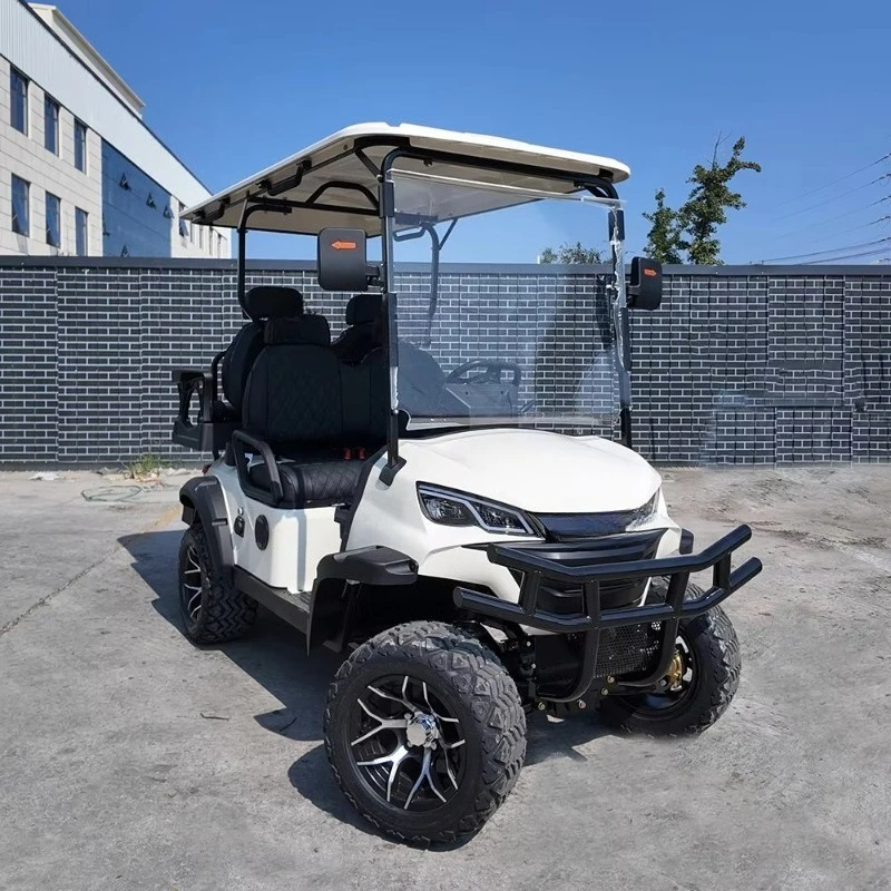High Standard Electric Golf Cart 4+2 Passenger Lifted Cart with Comfortable Seats for Outdoor Sports