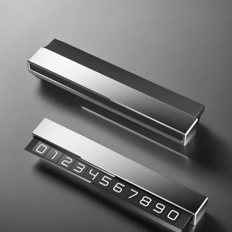 

Car Phone Number Temporary Car Parking Card Plate Luminous Phone Number Holder Hidden Parking Telephone Number Plate Accessories