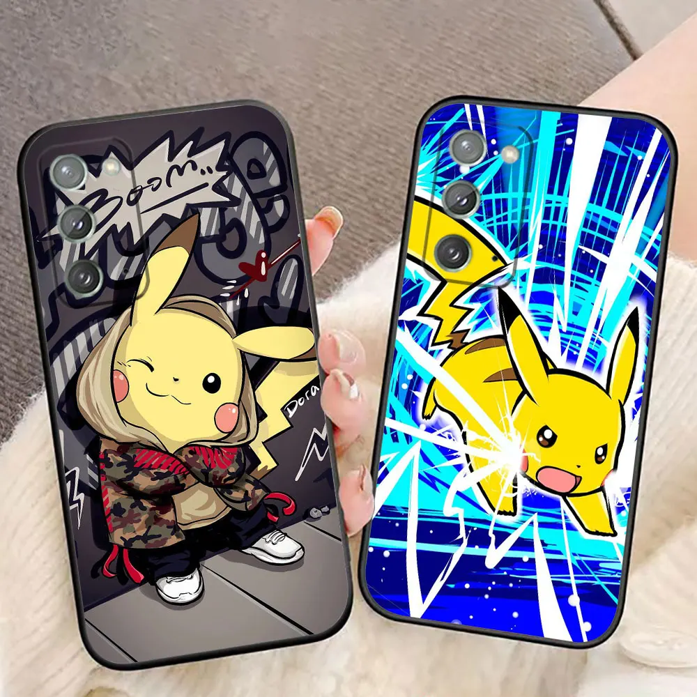 

P-Pokemon P-Pikachu Phone Case For Samsung A03 A03S A04 A05S A06 A10 A12 A13 A24 A30 A50 A70 A80 NOTE 10 20 M23 M53 Case Funda
