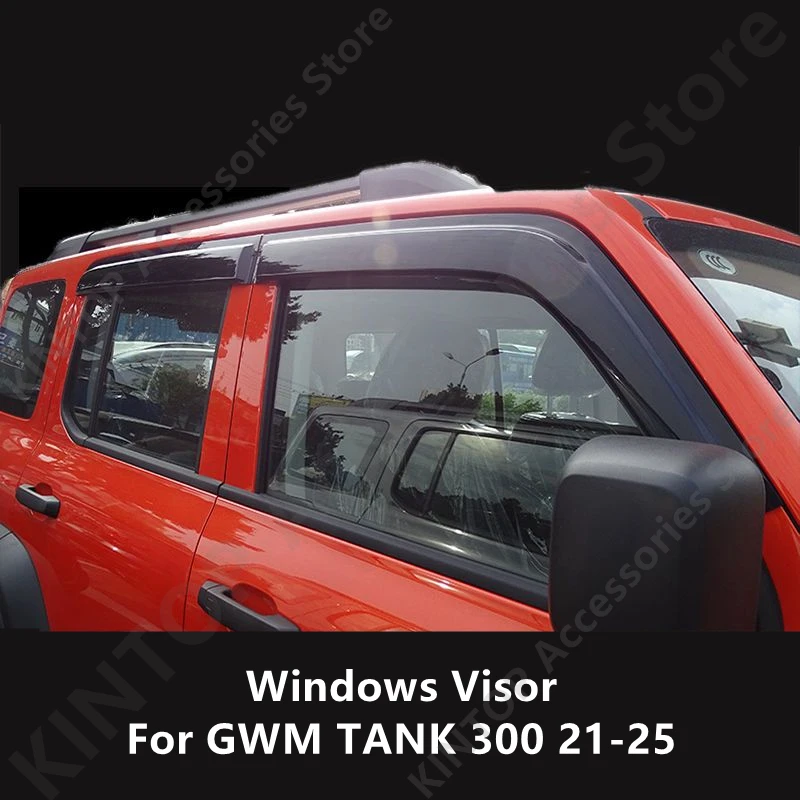 

For GWM TANK 300 21-25 Windows Visor,Auto Exterior Parts Modification Protection Accessories Rfit