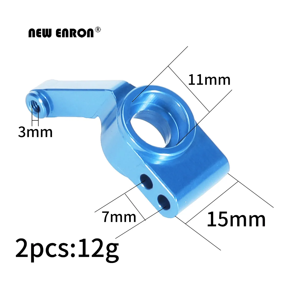 Alloy #1952 Rear Axle Carrier Durable Practical Left Right High Precision For RC CAR 1/10 Traxxas RUSLTLER 4X4 VXL 67076-4