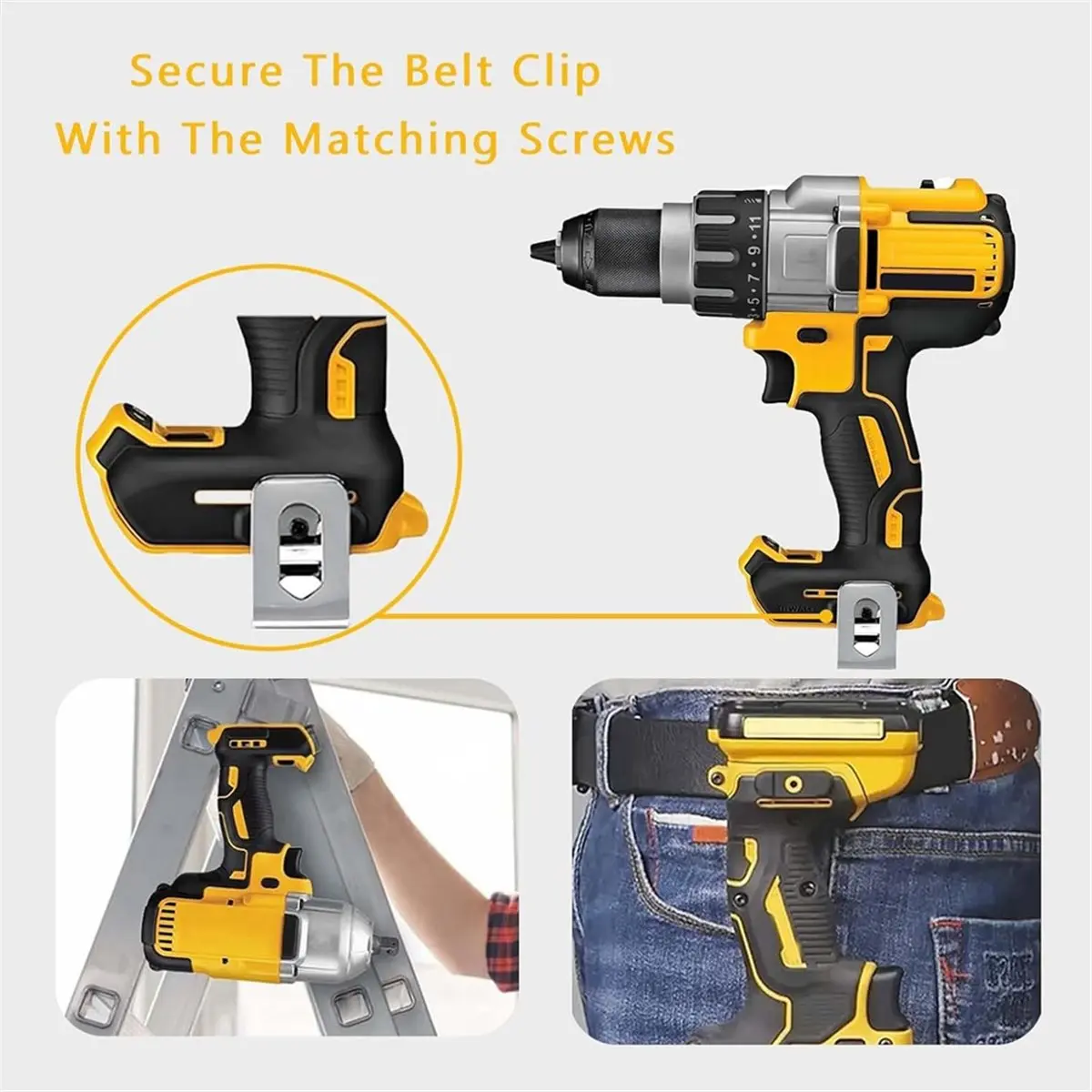 Best of 2026 N268241 N086039 Belt Clips,11pcs Drill Tool Clips with Screws for 20V Power Tools DCD985 DCD980 DCD985L2 DCD980L2