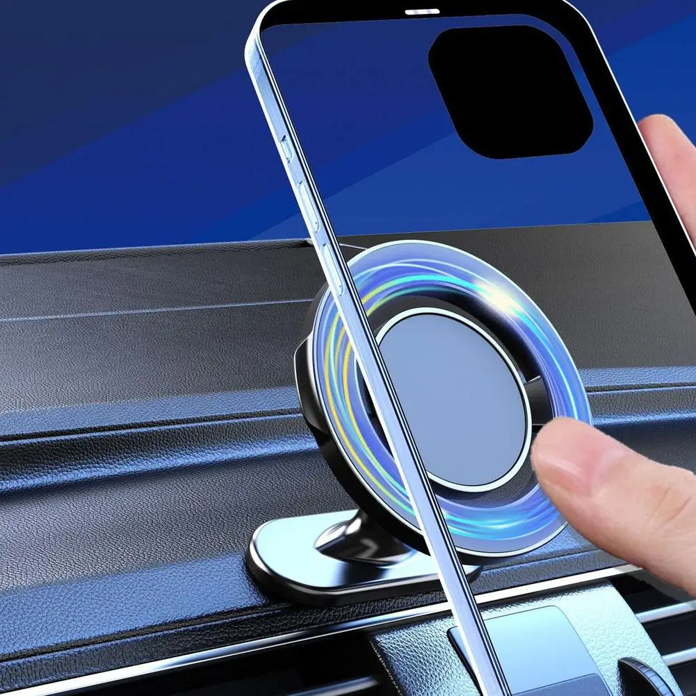 

Magnetic Car Phone Holder Universal Air Vent/Dashboard Accessories 360° Interior Phone Rotation Auto Holders Mount F0Q8