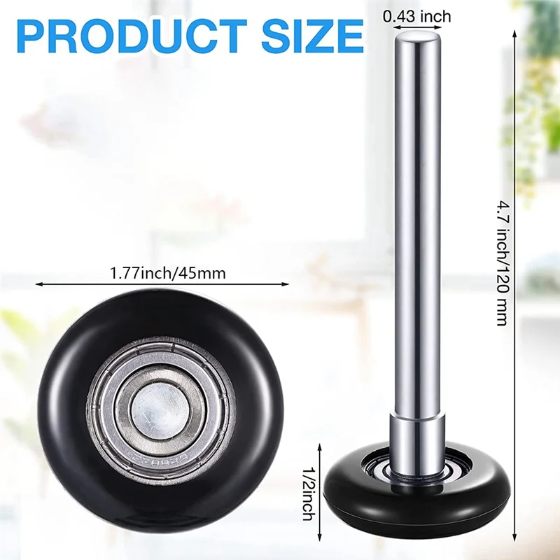 A04I 12 Pak Rol Pintu Garasi Nilon 2 Inci Rol Garasi Tenang Massal 6200Z Rol Pintu Garasi Pengganti