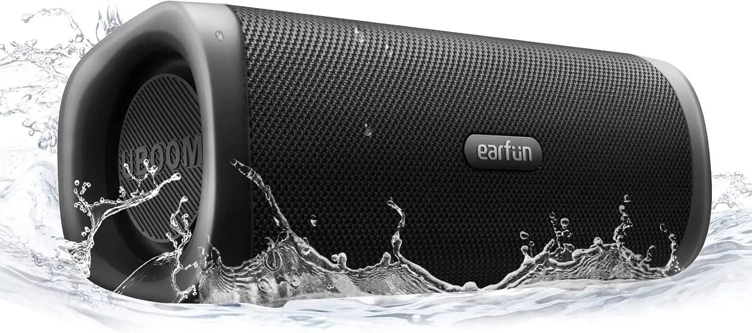

28W Portable Bluetooth Speaker, Loud Stereo Sound, Rich Bass, IP67 Waterproof, Dual Pairing, Low Latency for Parties