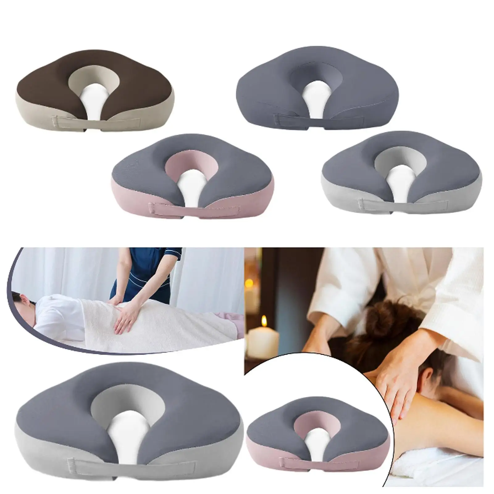 

Face Down Pillow Home Massage Headrest Comfortable Lightweight Versatile Face