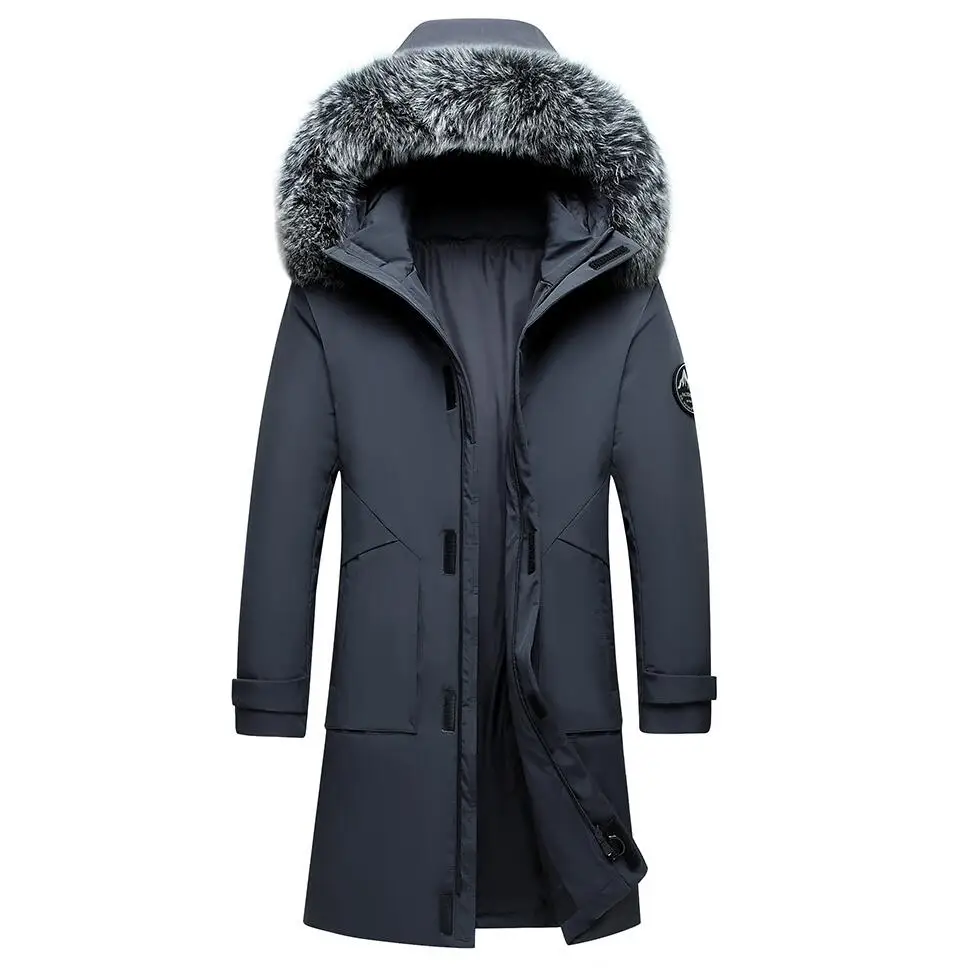 2025 الخريف الشتاء الرجال يندبروف أسفل معاطف السترة رجالي دافئ الأبيض بطة أسفل مقنعين سترة سترات متعددة جيوب معطف الذكور