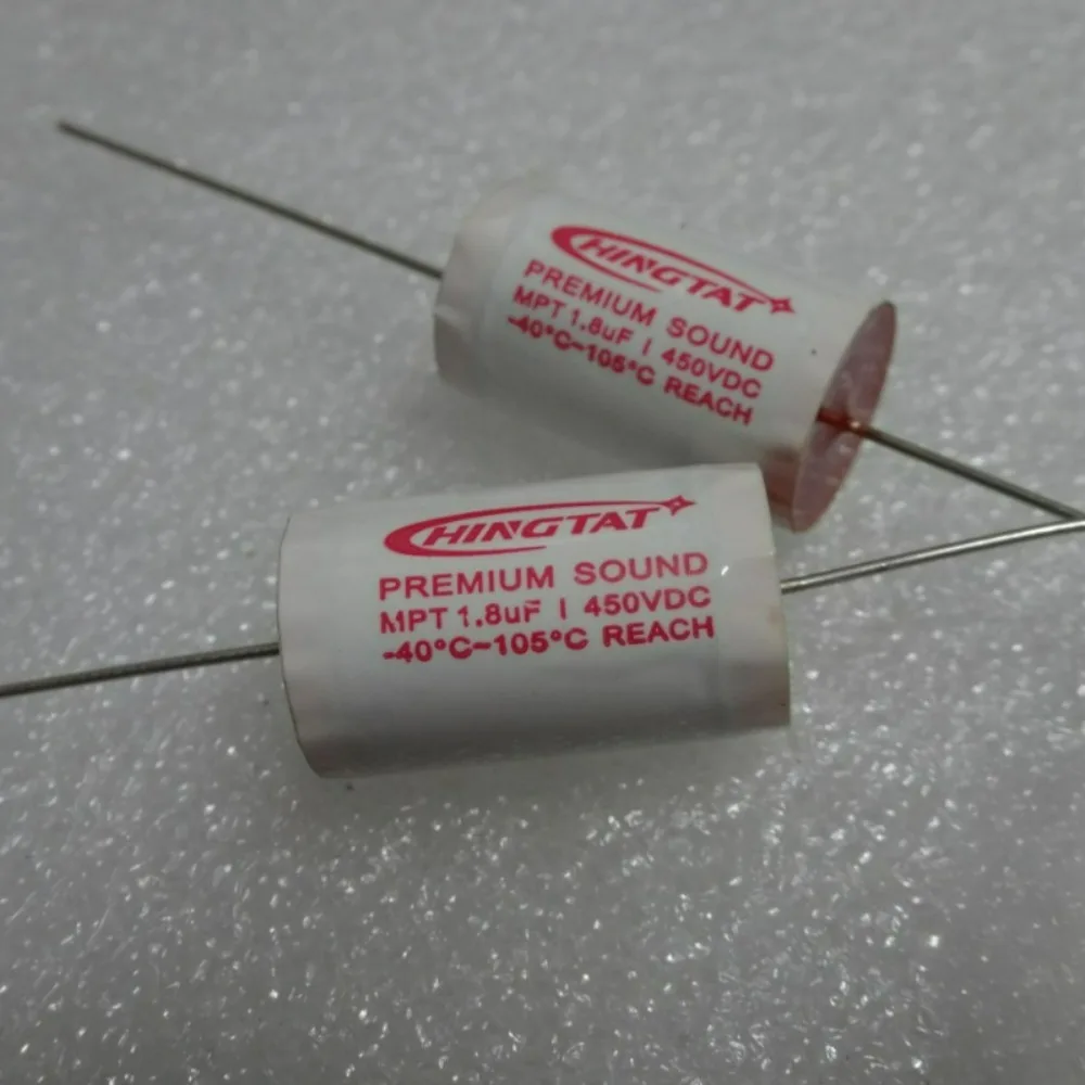 HINGTAT 1.8uf 450V 1u8 185 Brand New Axial Non-polarized Crossover Audio Capacitor
