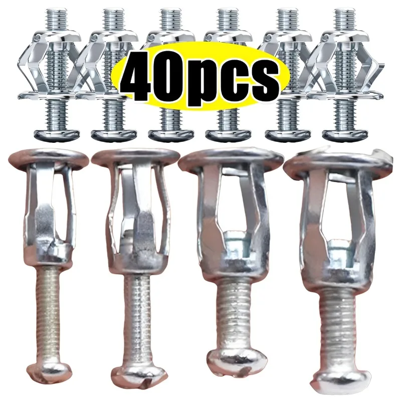 

Flower-Shaped Rivet Nuts Screws Bolts Kit Panel License Plate Clips Locking Jack Nut M4 M5 M6 M8 Metal Rivet Accessories 4-40pcs