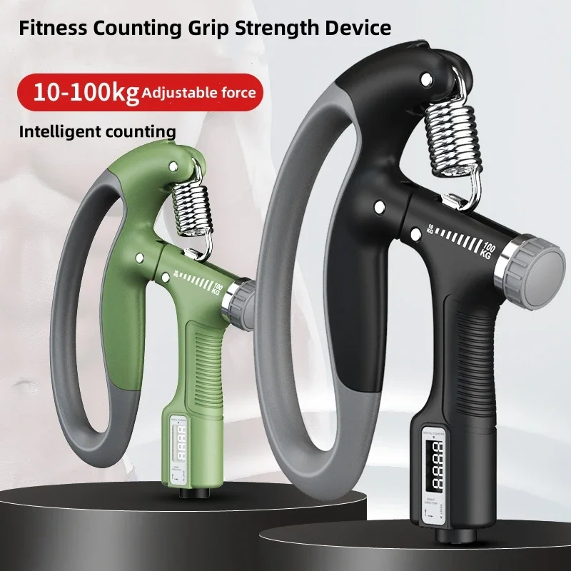 10-100Kg Adjustable Heavy Gripper Fitness Hand Exerciser Grip Wrist Training Increase Strength Spring Finger Pinch Expander