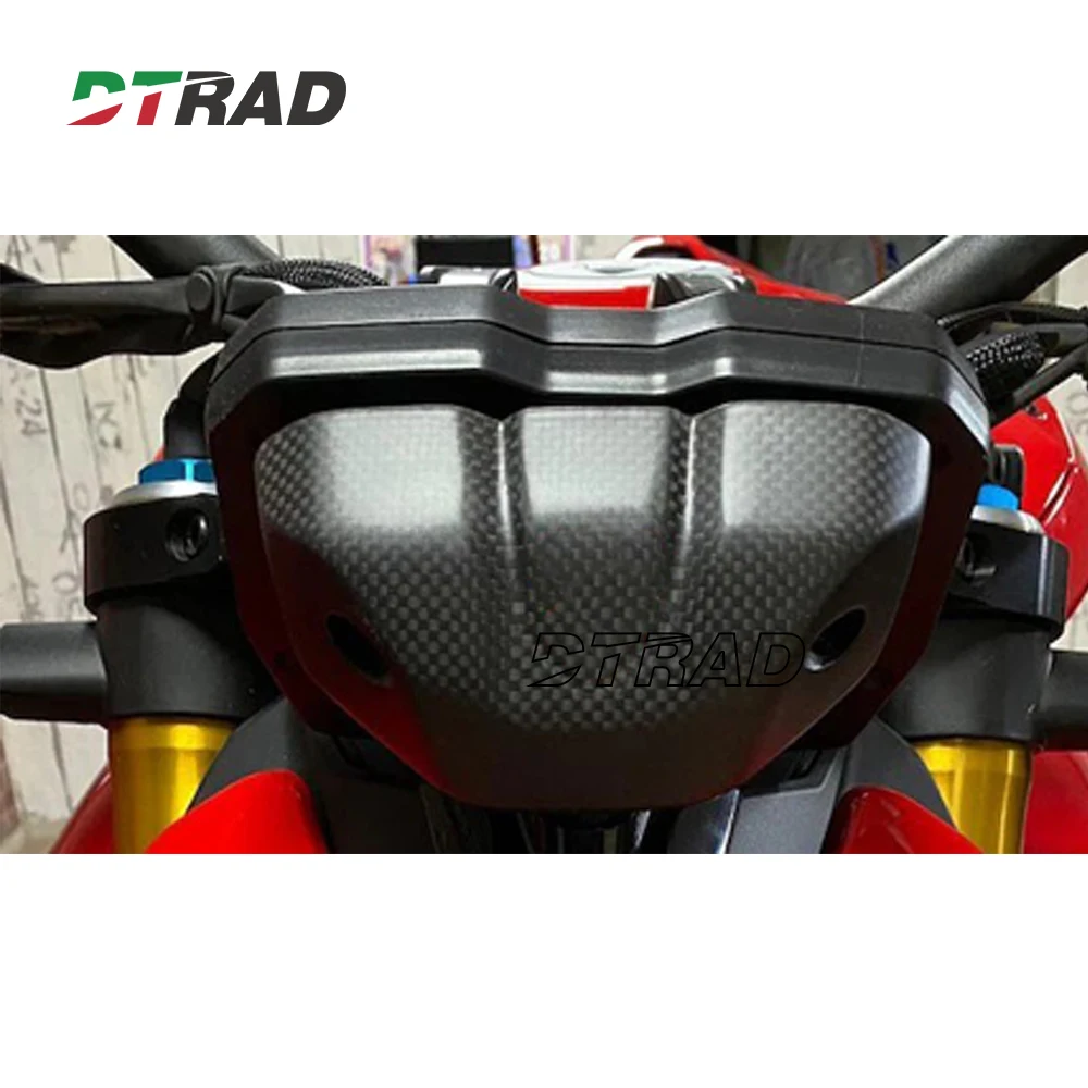 

For Ducati Streetfighter V4 2020-2022 2023 2024 Carbon Fiber Dash Instrument Cover Motorcycle Dashboard Case Fairing
