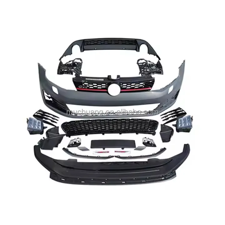 

Hot Selling Front Lip Body Kit Side Beam Grille Guard Exhaust Vent New for Upgrade GOLF 7 GTI Bumper Spoiler Rear Exhaust Vent