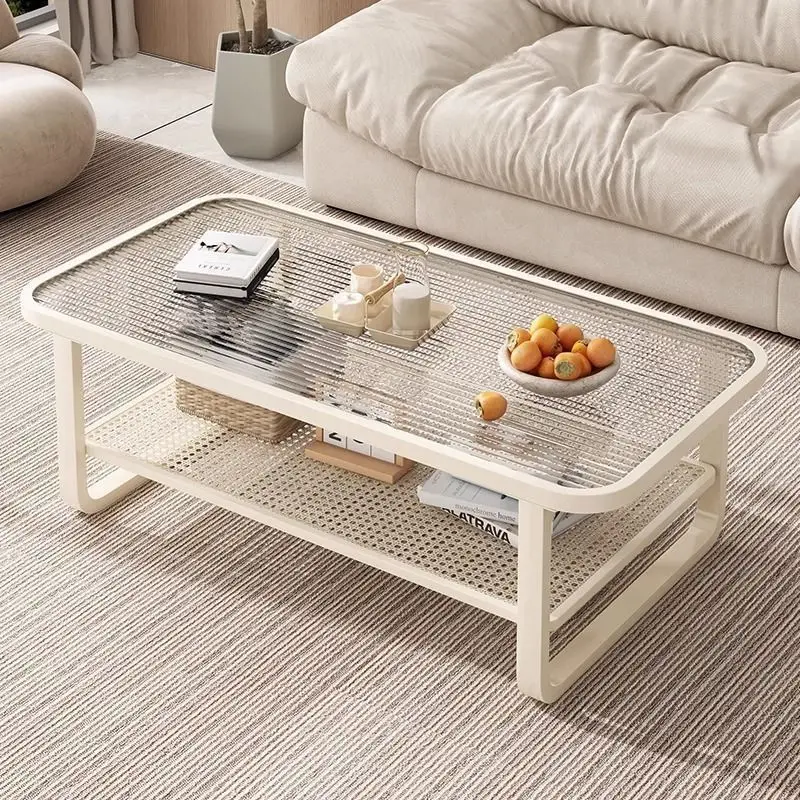 

Coffee table living room household light luxury storage small apartment personalized tea