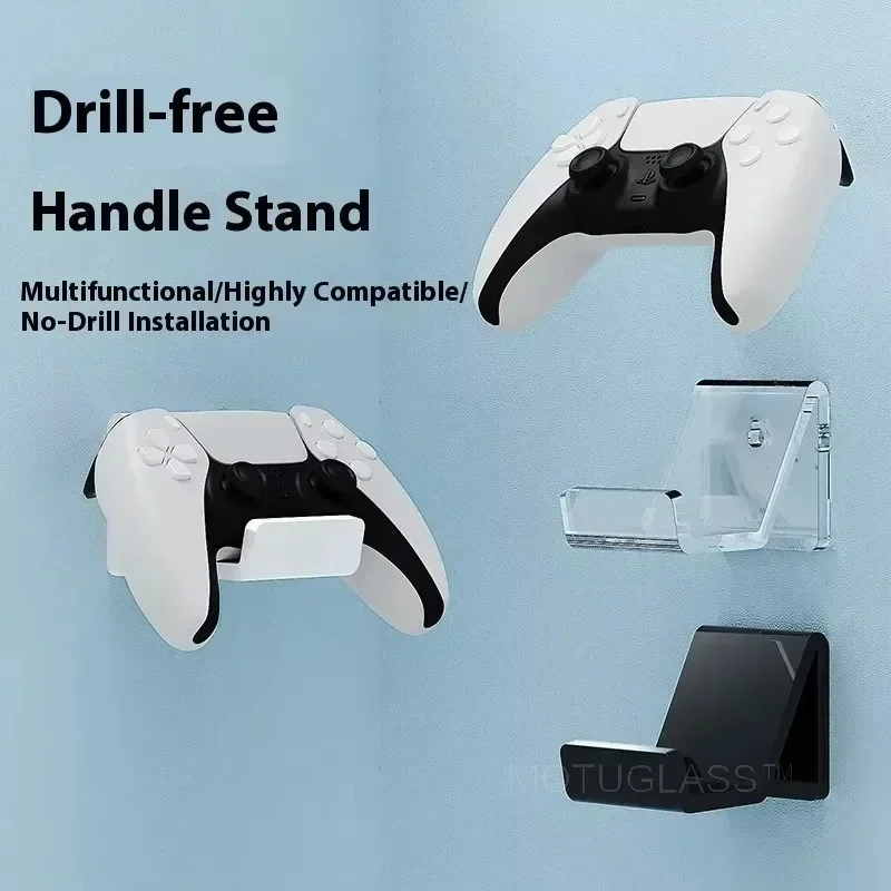 Headset Holder for Gaming Desk Heavy-duty Wall Mounted Gamepad Holder for Ps5 Switch Space-saving Storage Rack with Headset