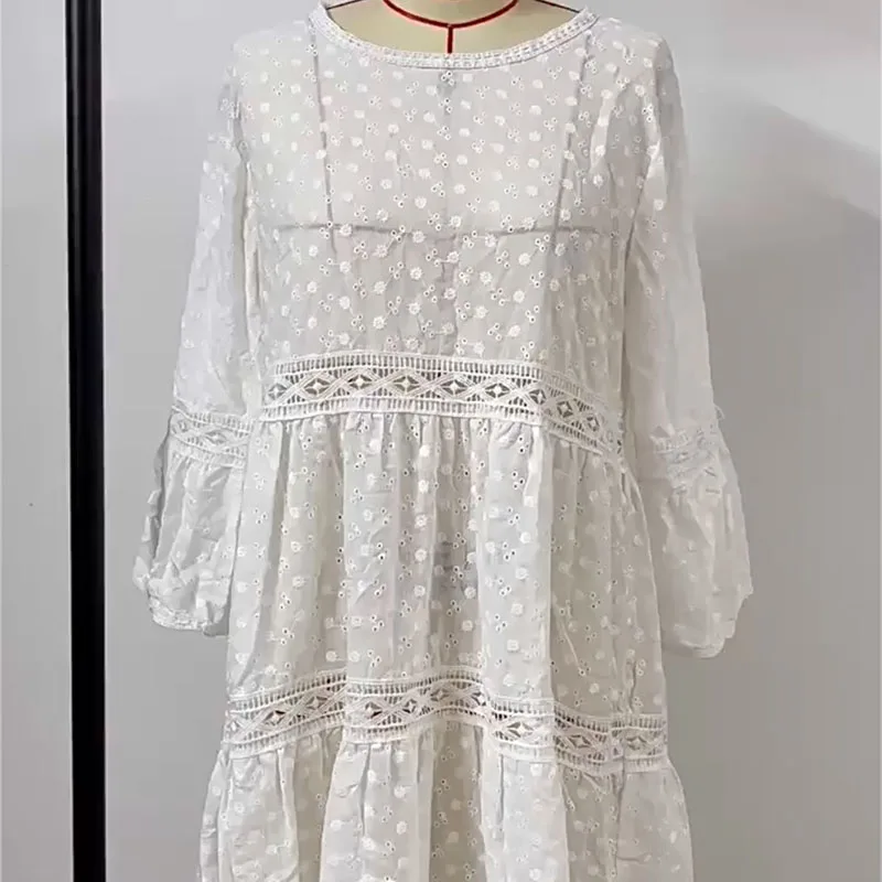 Elegante Boho Vrouwen Zomer Mini Jurk Grote Maat Sexy O-hals Strand Zonnejurk Casual Losse Avond Prom Jurken Oversized Vestidos