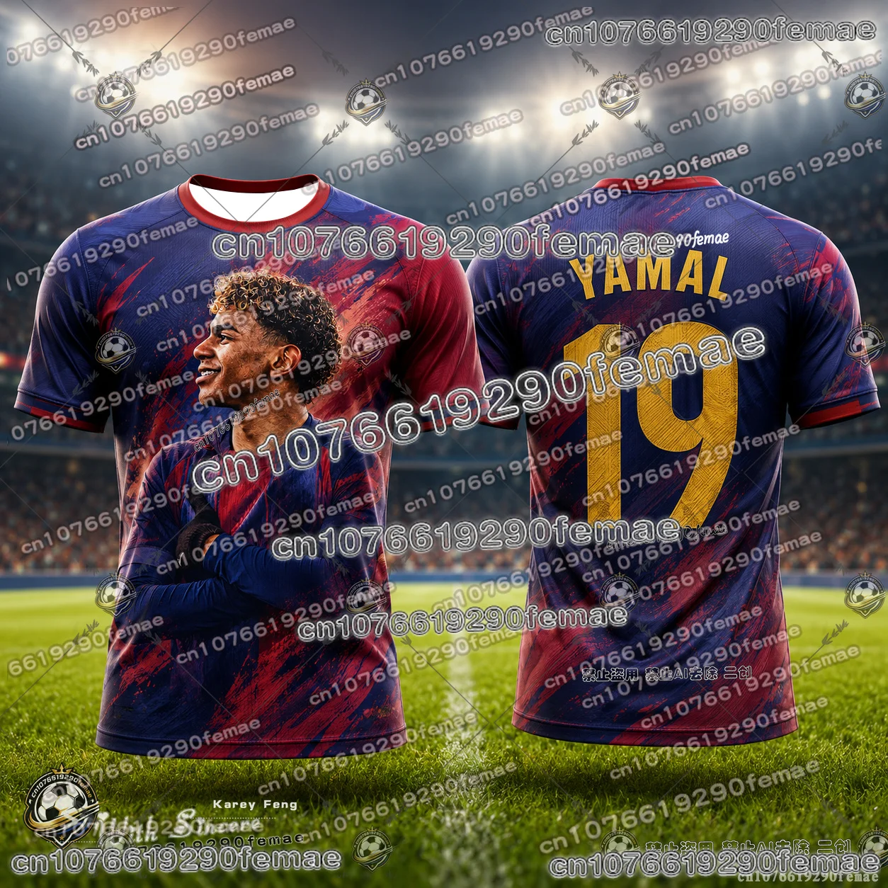 Lamine Yamal Special Collection 3D Football Jersey T Shirt Trendy Breathable Summer Sports Tee For Kids Adults Men And Women