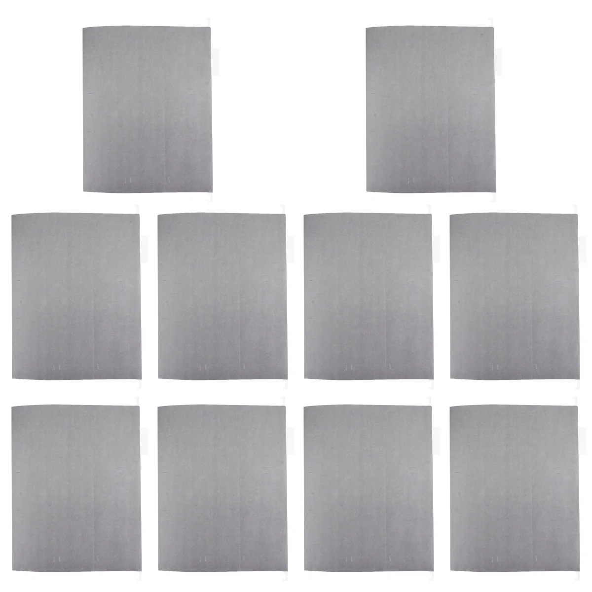 

10pcs A4 Paper File Folders Document Organizer Hanging File Hangers Grey Storage Office Files Holder