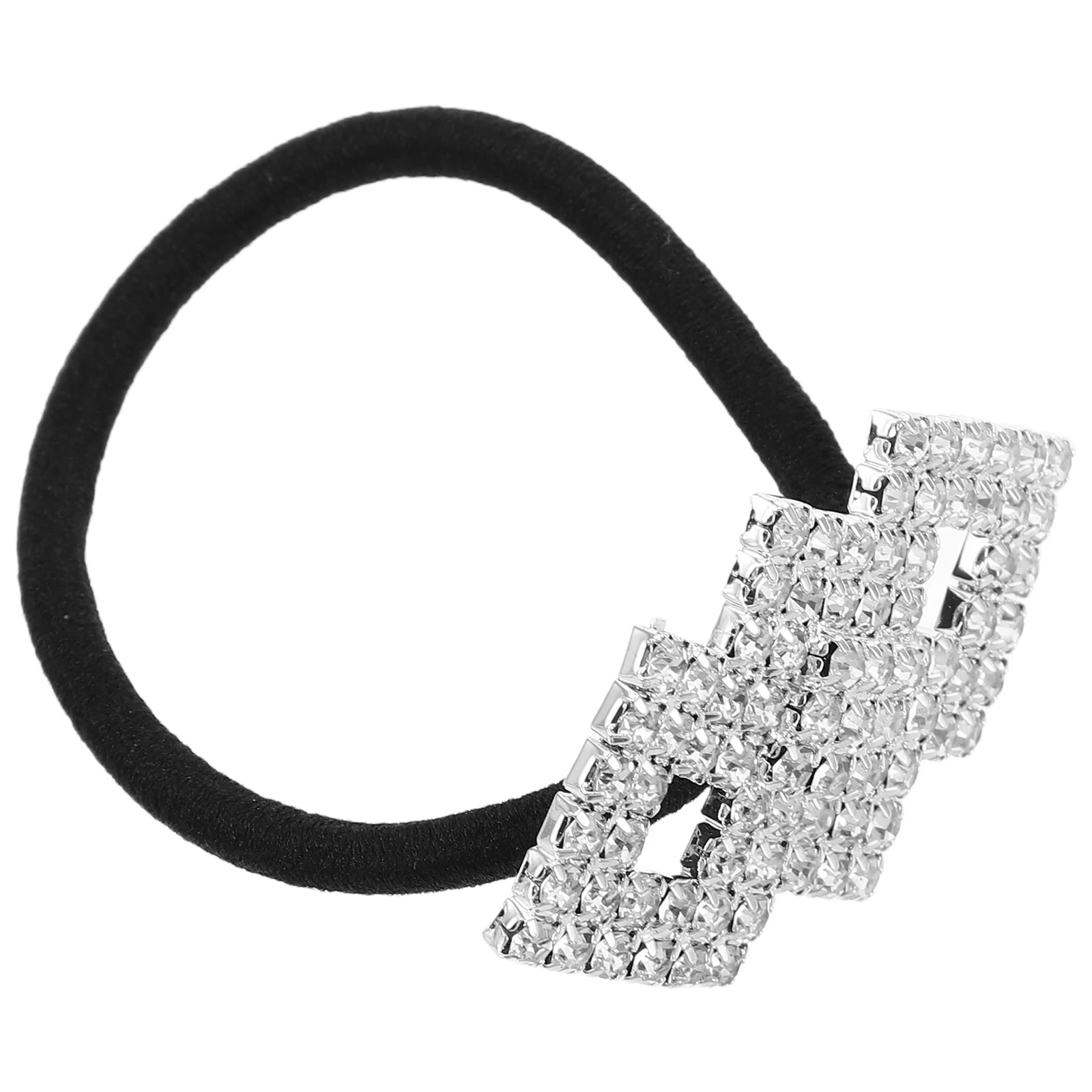 

Hair Ties Crystal Rope Tiara Elastic Bands for Women Glitter Ponytail Accessories Flash Decorative Gothic Miss