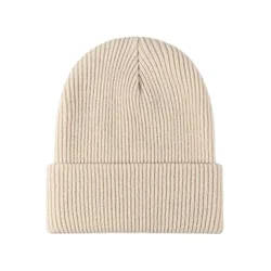 New Women Men Autumn Winter Warm Beanie Hat Solid Color Lady Male Stretch Knitted Crochet Beanies Hat Cap for Women Men Beanie