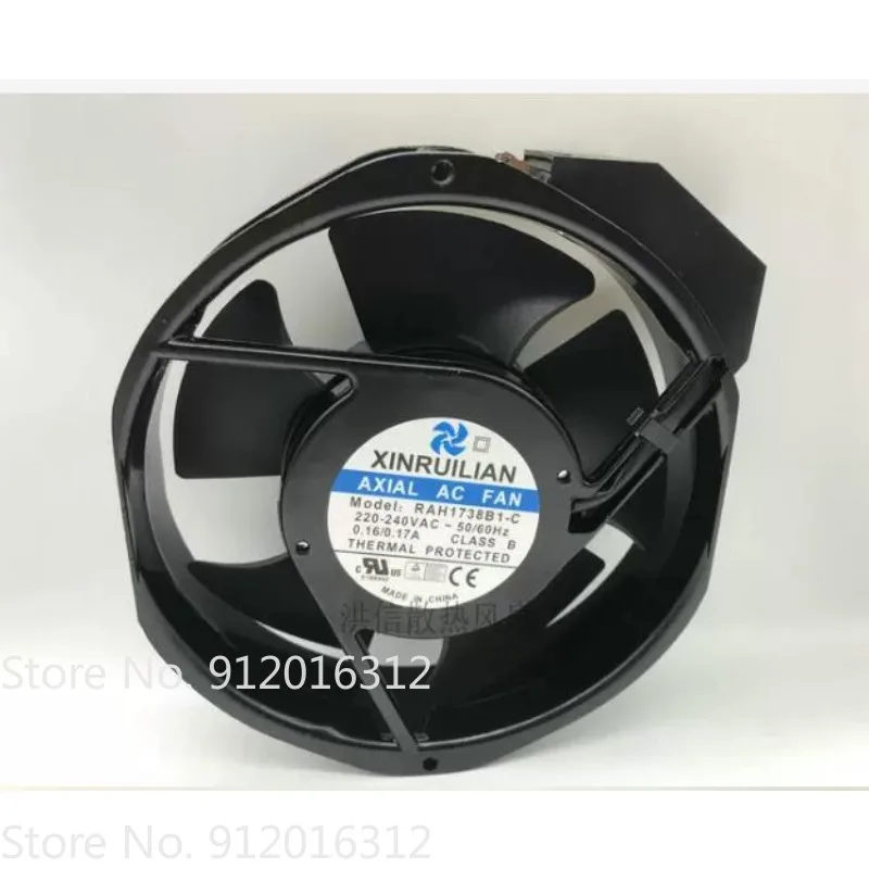 

New Fan RAH1738B1-C 220-240V 50/60HZ 0.16/0.17A 17238 Cooling Fan 17cm