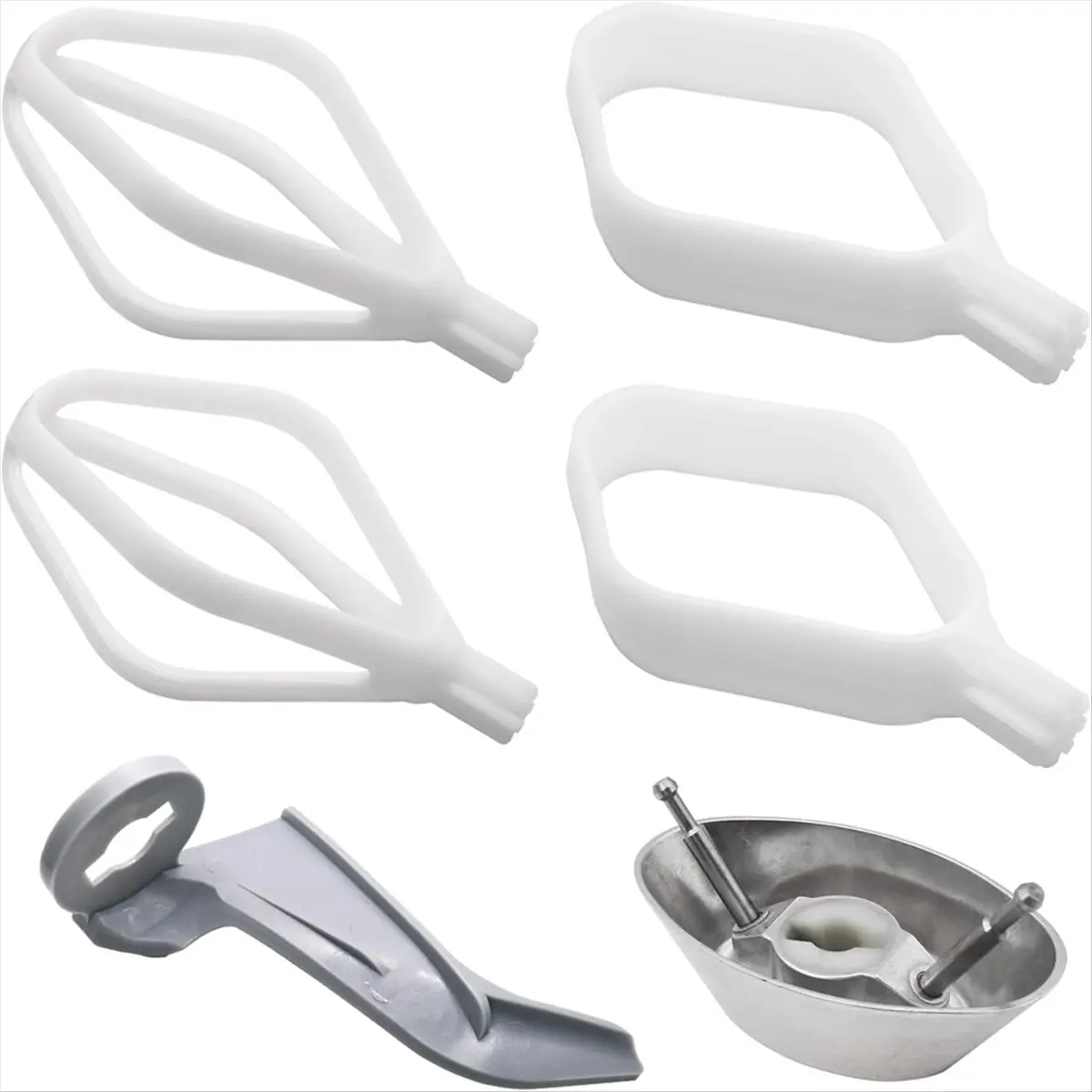 A72P Cookie Paddles for Universal Plus Mixers & Nut-Rimill Artiste Stand Mixers,Bowl Attachmen,W/Metal Cover
