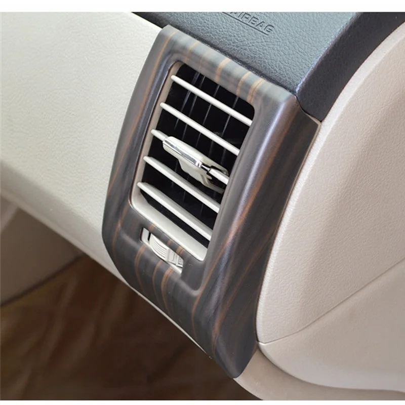 Wood Grain Car Interior Styling Side Air Outlet Sticker Cover for Toyota COROLLA 2007 2008 2009 2010 2011 2012 2013