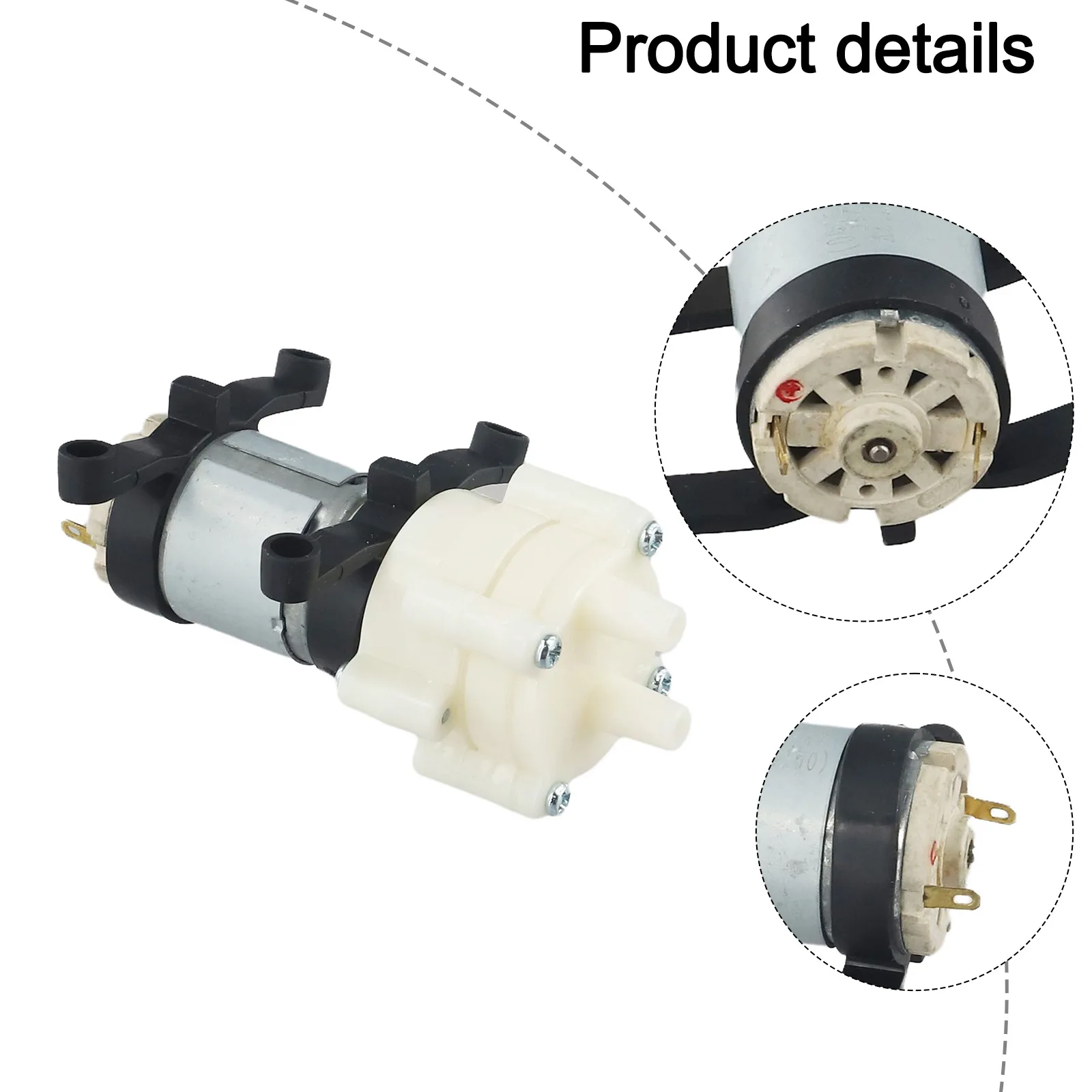 Water Pump Diaphragm Pump For Inflatable Pool Water Cooled DC 6V To 12V EK1856 1.5-1.8L/Min Air Diaphragm Pump Black