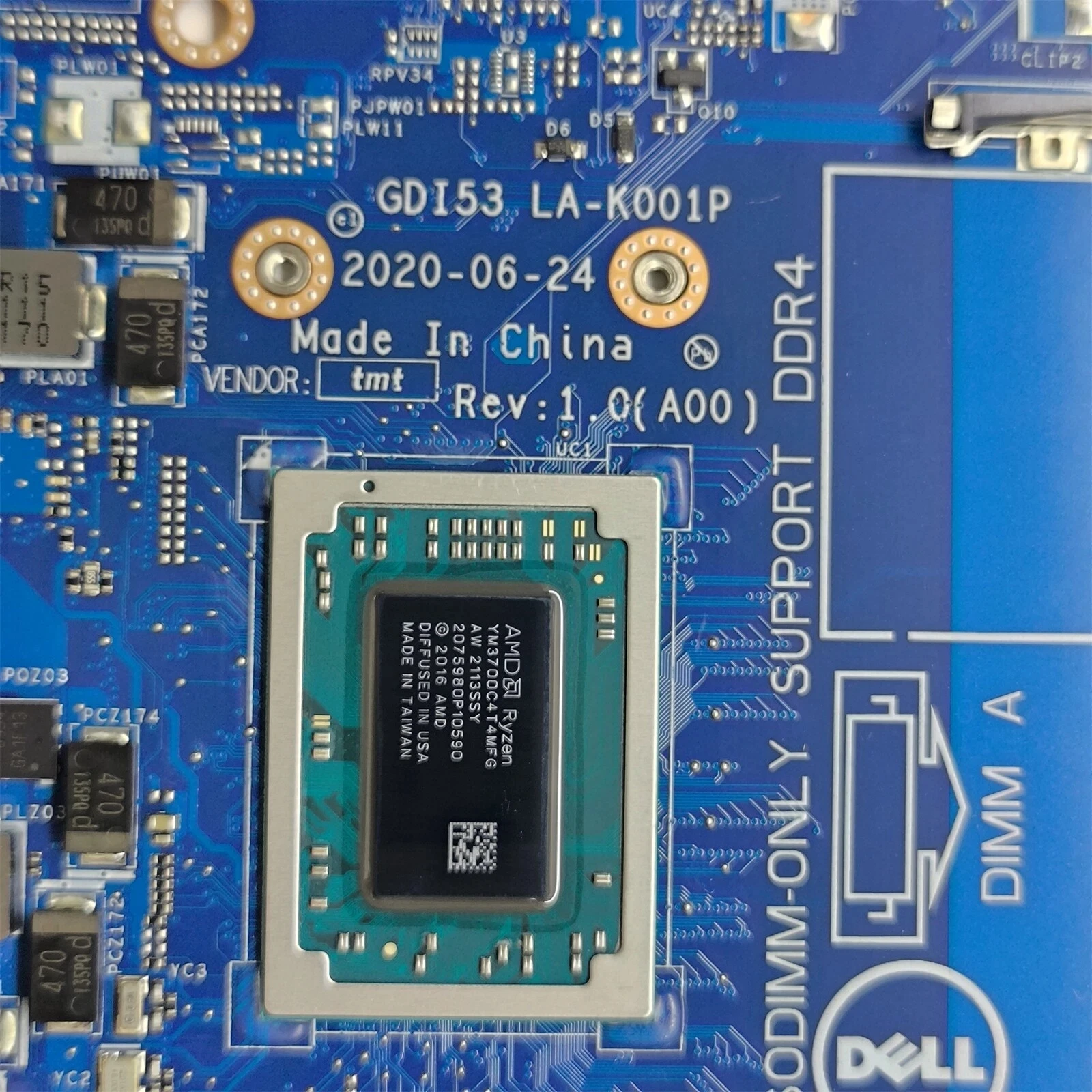

0DRFWY for Vostro 3405 Inspiron 3505 Motherboard LA-K001P Ryzen 7 3700U