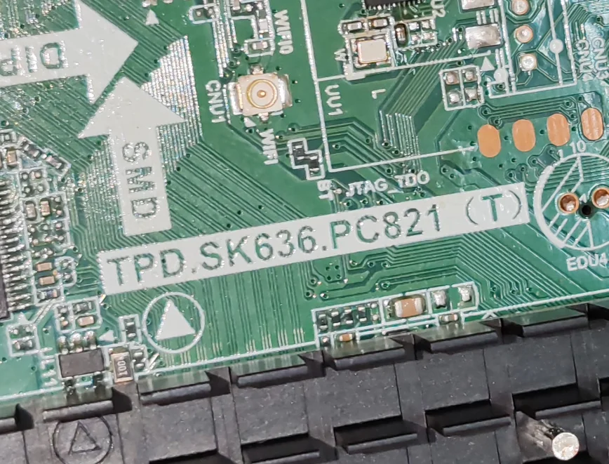 TP.SK636.PC821(T) 4K WiFi Network TV اللوحة الأم، تم اختبارها جيدًا، صورة مادية لـ 100--180V 560MA 138w 4g #5