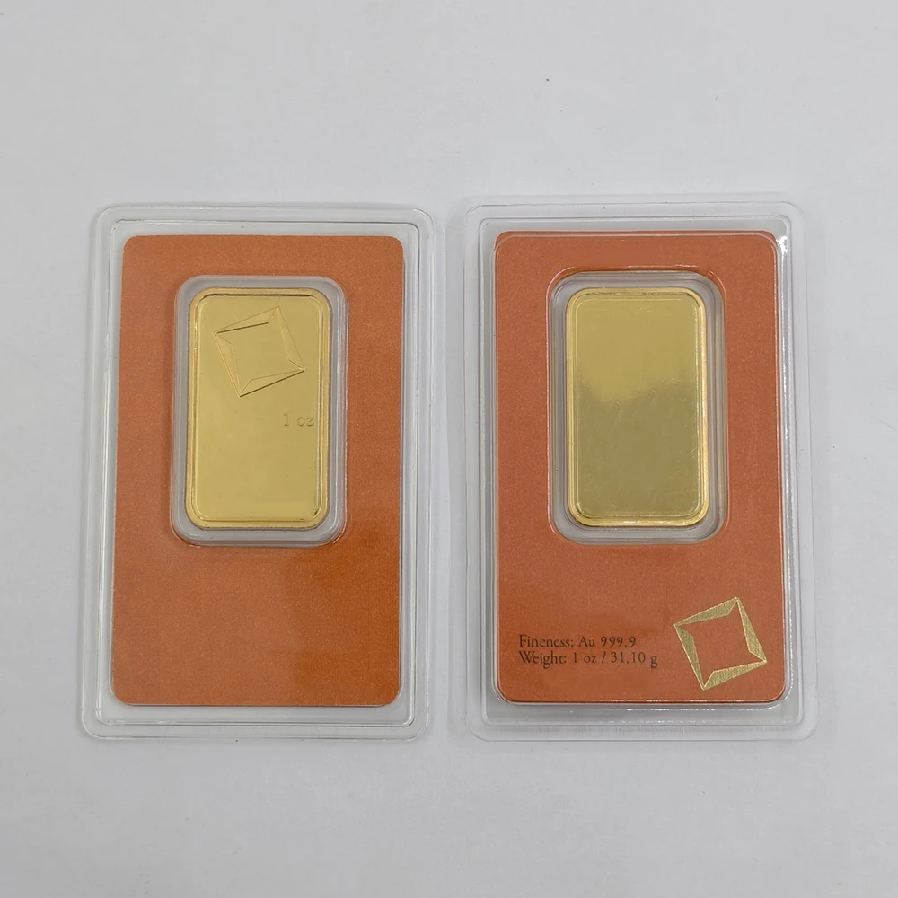 Nieuwe 2026 Paard 1oz Gouden Staafje Verguld Messing Staafjes Niet-Magnetisch Met Rode Zegel Verpakking Ambachten Voor Collectie Cadeau