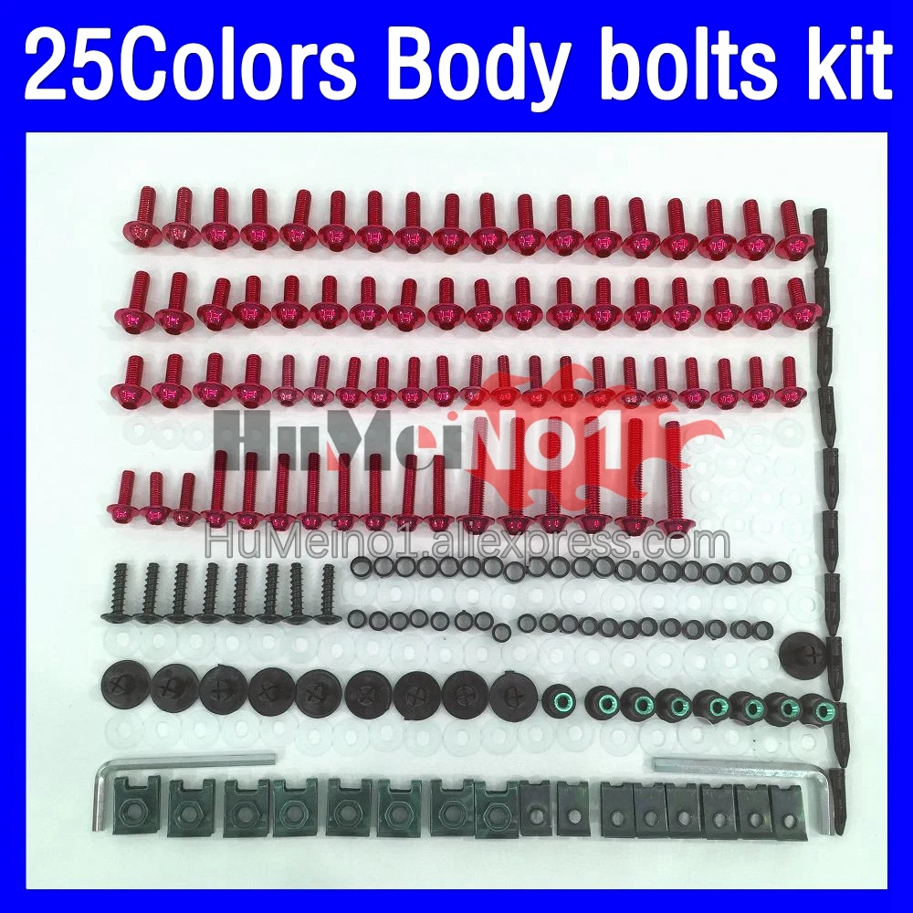 268ps Fairing bolts full screw kit For SUZUKI GSXR600 GSXR750 GSXR 600 750 CC K8 08 09 10 2008 2009 2010 Body bolt screws Nuts