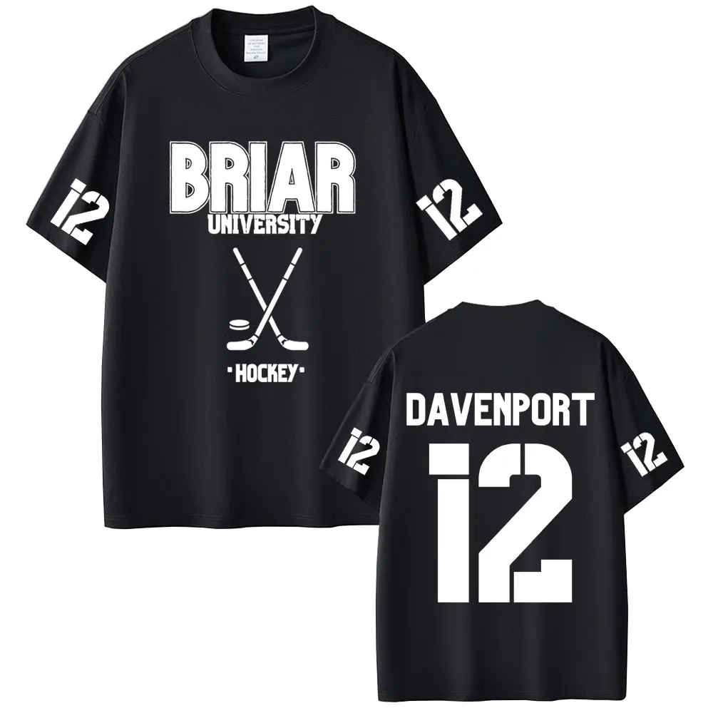 Off Campus Briar University Davenport 12 Merch T-shirt Men Women Fashion Casual Oversized T Shirts Men's Summer Cotton T-shirts