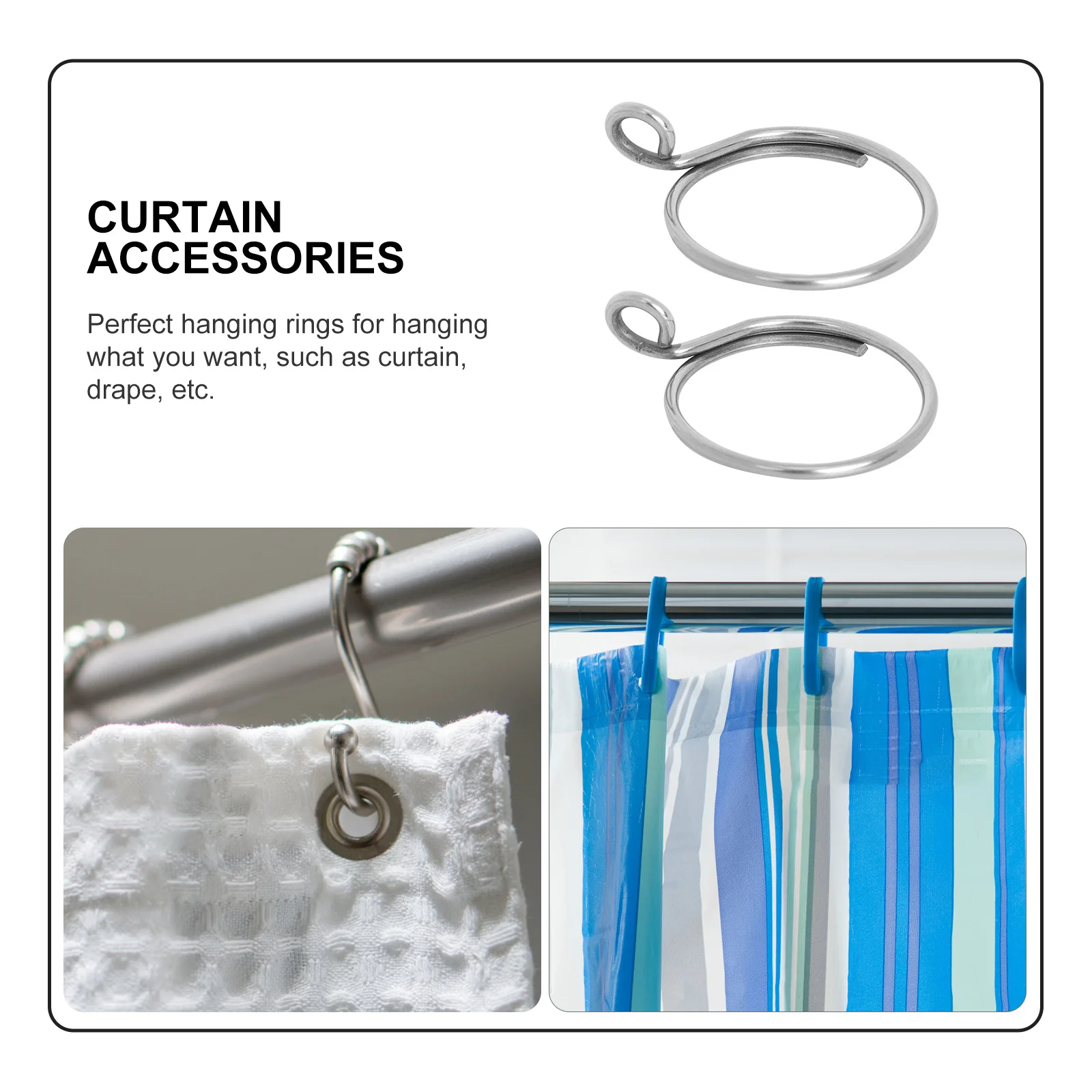 

36Pcs High Quality Curtain Circles Practical Long Lasting Home Tools for Drapes Curtains Curtain Rings Roman Rings