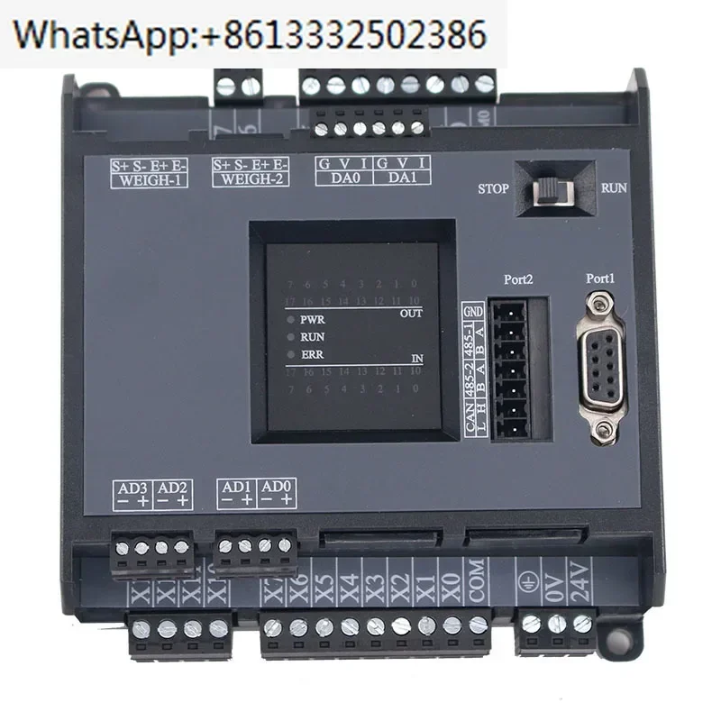 PLC industrial control board LK3U-14 20MR MT with analog quantity 2-way 485 weighing domestic PLC controller