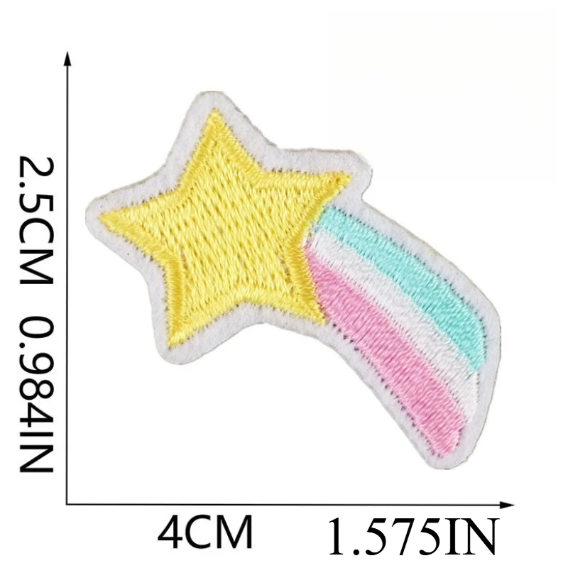 Small Animal Clothes Decoration Cartoon Mixed Embroidery Cloth Sticker Cucumber Embroidery Label Mini Flower