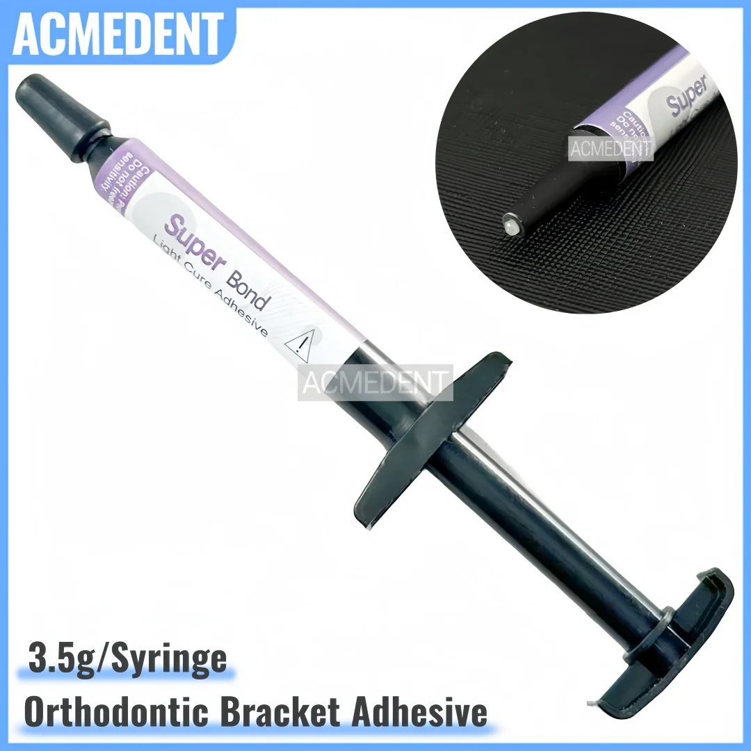 3.5g Dental Super Bond Paste Orthodontic Light Cure Adhesive Direct Ortho Adhesive Bonding For Brackets 3.5g/Syringe
