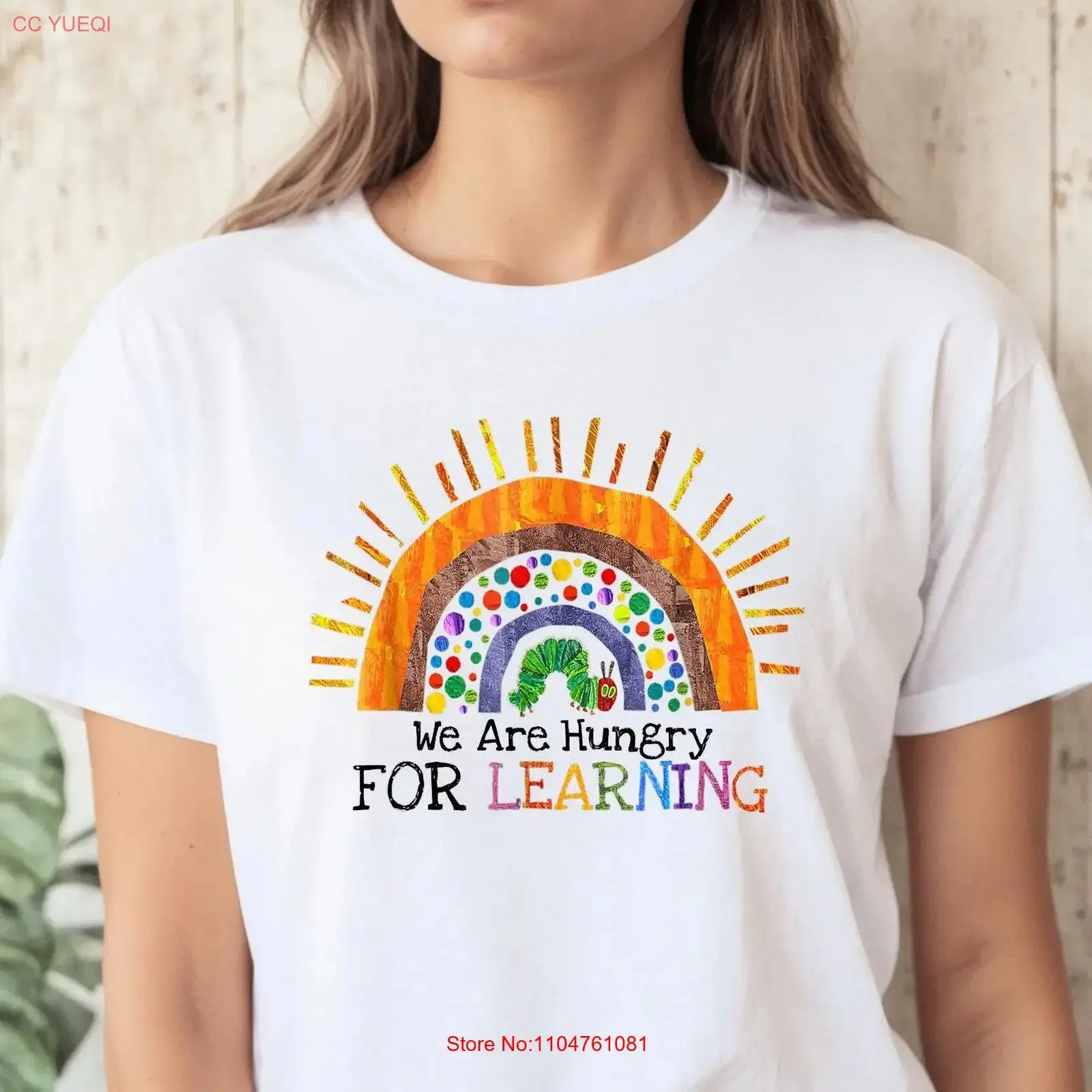 We Are Hungry For Learning SweaT T Shirt Teacher Appreciation Sweater Back To School Funny vintage Washed Stylish Slightly