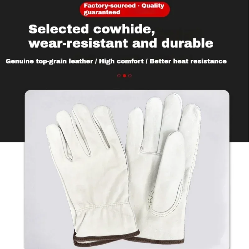 Cowhide Leather Work Gloves,Welding&Construction Gloves,용접장갑,Heat Resistant Heavy Duty Safety Work Gloves,가죽장갑