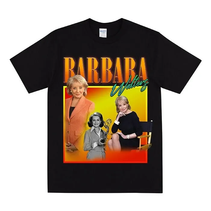 BARBARA WALTERS Homage T-shirt Hand Printed Shirt for Men &