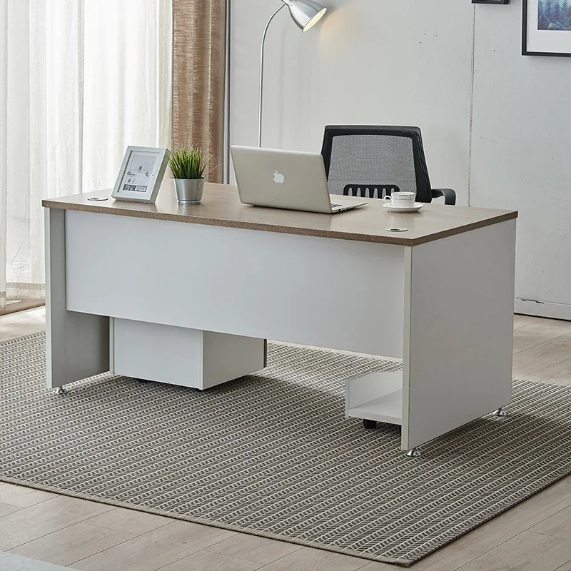 Staff Desk Single Drawer Writing Desktop Desk Simple and Modern