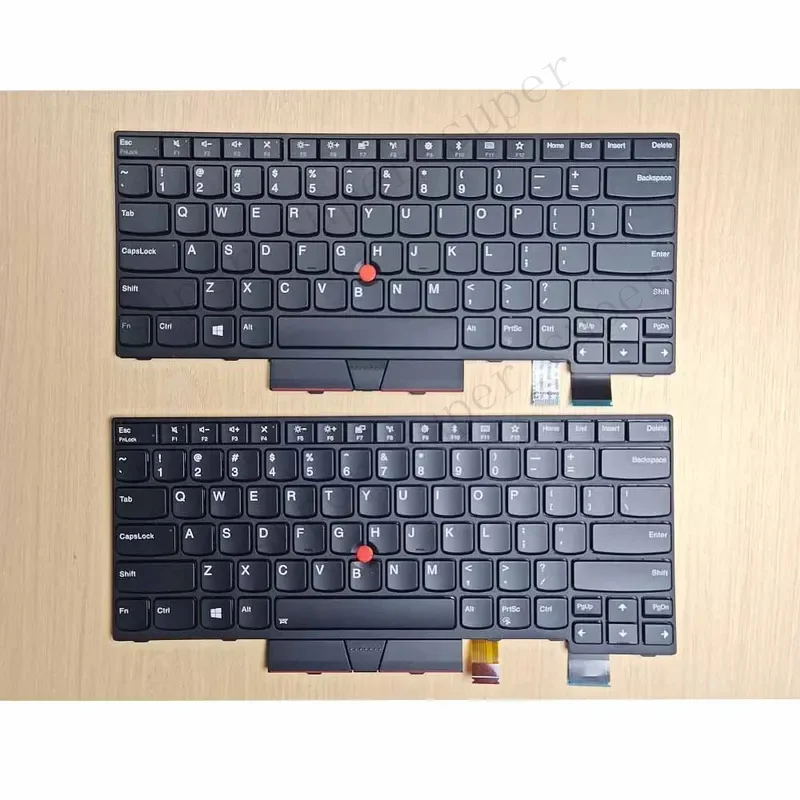 Original Refurbished For Lenovo ThinkPad T470 T480 Laptop US Keyboard With Backlight Notebook Accessories