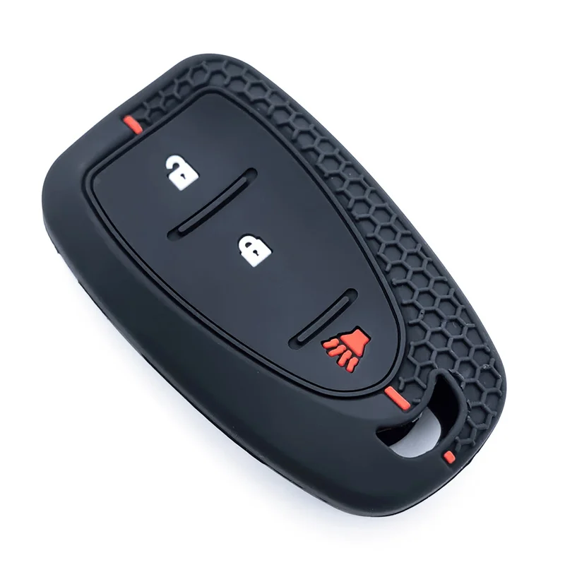 Silicone Car Key Case for Chevrolet Malibu Blazer Traverse Seeker Onix Equino Volt Bolt Trax Orlando Cruze Spark Sonic Camaro