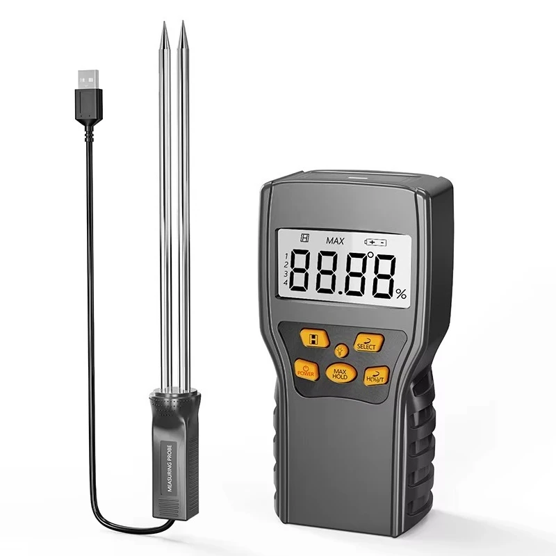 

Professional digital moisture meter for corn, rice, wheat, rice bean, peanut grain measurement moisture meter