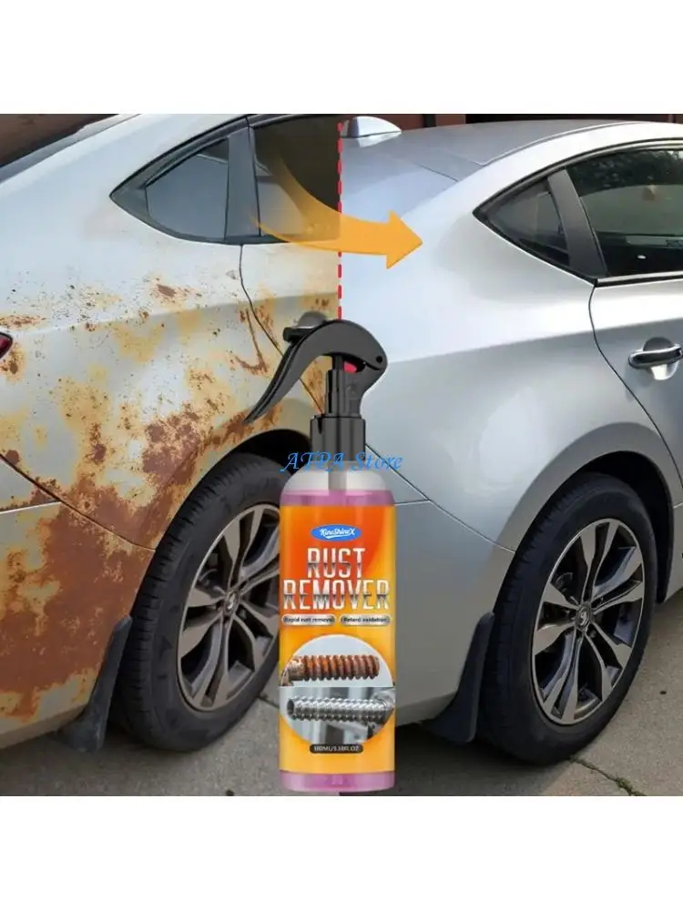 U13C Car Rust Remover Sprayer Metal Paint Cleaner Car Maintenance Iron Powder Cleaning
