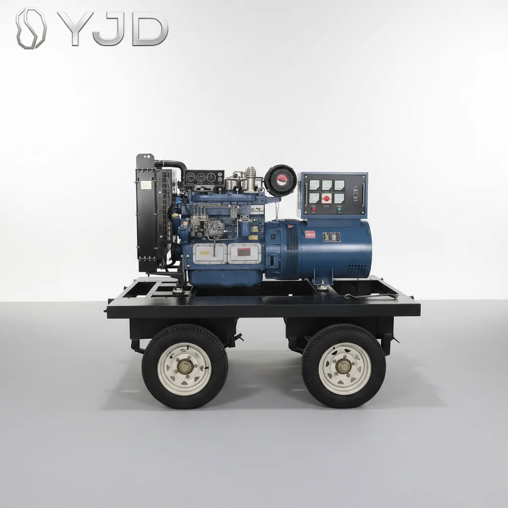 Weifa-ng Engine ZH4105ZD 58KW 70KVA Water Cooled Super Silent Trailer Diesel Generator with Rain Shelter Outdoor Three Phase