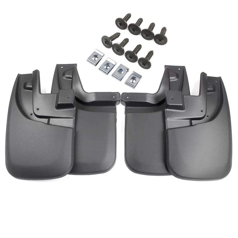 For Premium Heavy Duty Molded 2005-2015 Compatible with Toyota Tacoma Mud Flaps Guards Splash Front & Rear 4pc Set