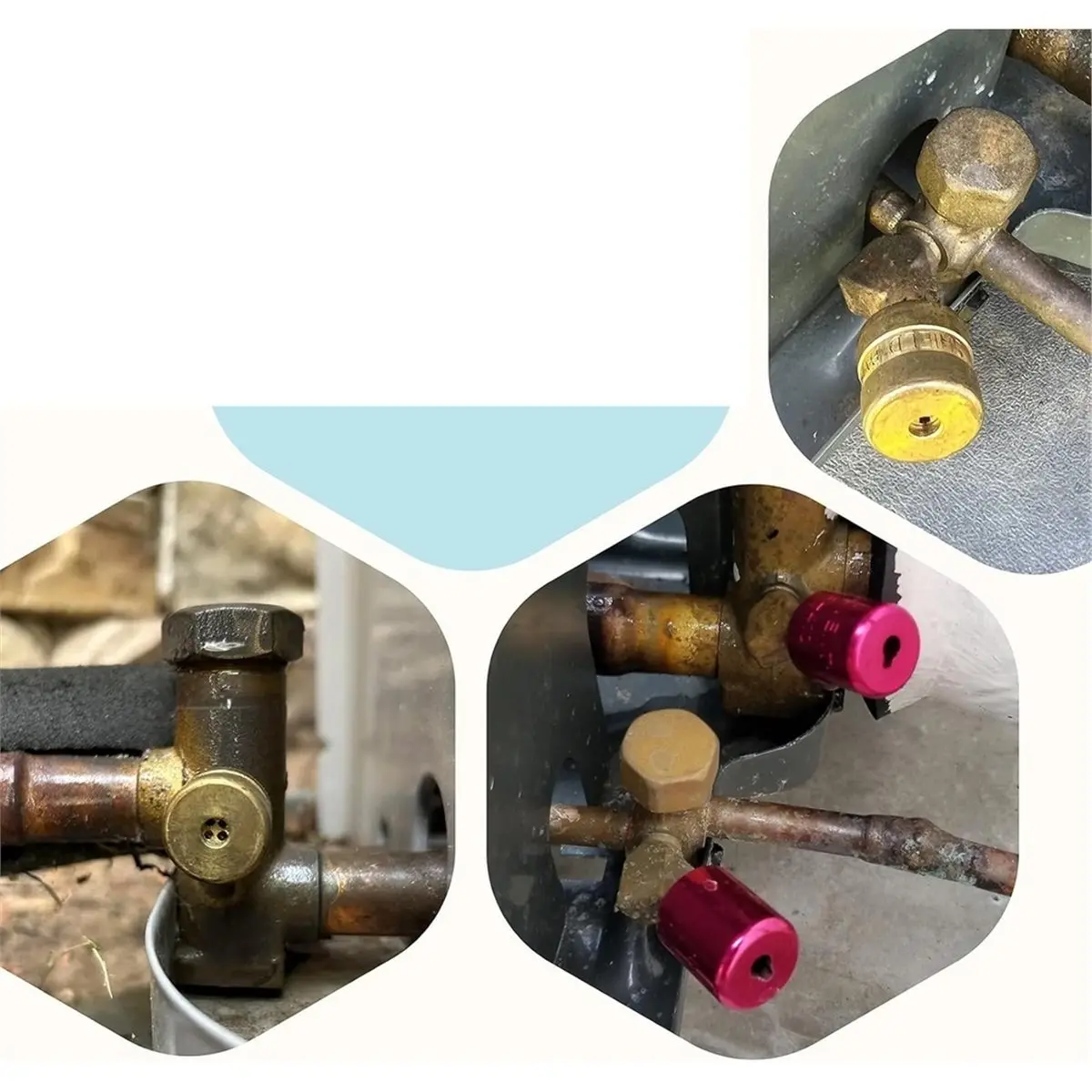 HVAC Locking Cap Key Tool for R22 & 410A Refrigerant Safety Caps Universal Tamper-Resistant Service Tool