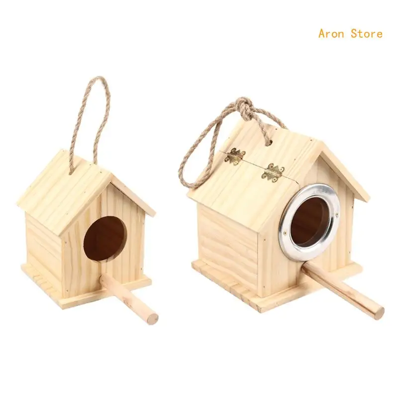 

Parakeet Nest Box Bedding Bird Nesting House For Cage Parrot Breeding Box H3CF