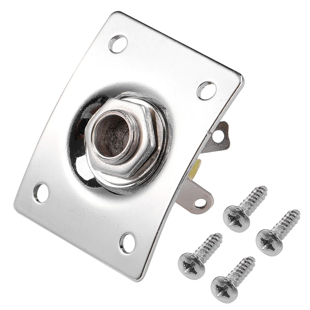 

2Pcs Electric Guitar Jack Socket 6.35mm Durable Pickup Jack Replacement for Guitar Parts 6.35mm Square Pickup Socket