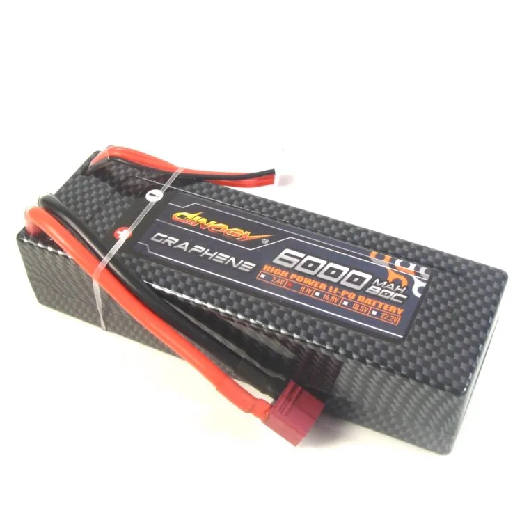 

11.1V/3S 6000mAh 80C Hardcase LiPo Battery T plug For RC scale Buggy Car Truck High-rate Lipoly power pack